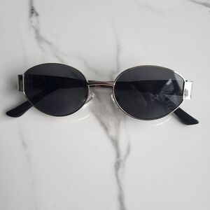 Silver New Trendy Round Fashion Sunglasses